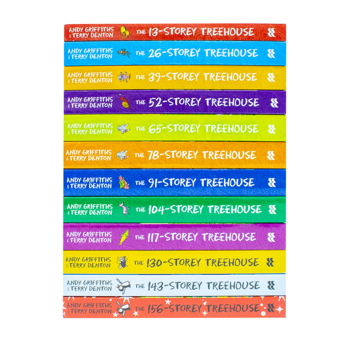 The Treehouse Storey Series 12 Books Collection Set by Andy Griffiths & Terry Denton - The Book Bundle