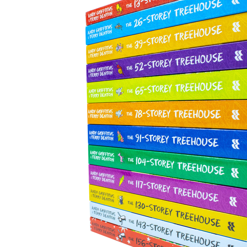The Treehouse Storey Series 12 Books Collection Set by Andy Griffiths & Terry Denton - The Book Bundle