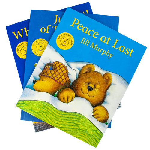 A Bear Family Book Collection 3 Books Set By Jill Murphy (Whatever Next!, Peace At Last, Just One Of Those Days) - The Book Bundle