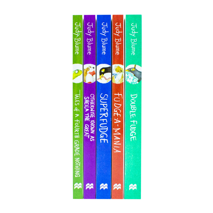Judy Blume Fudge Series Collection 5 Books Set (Double Fudge, Tales of a Fourth Grade Nothing) - The Book Bundle
