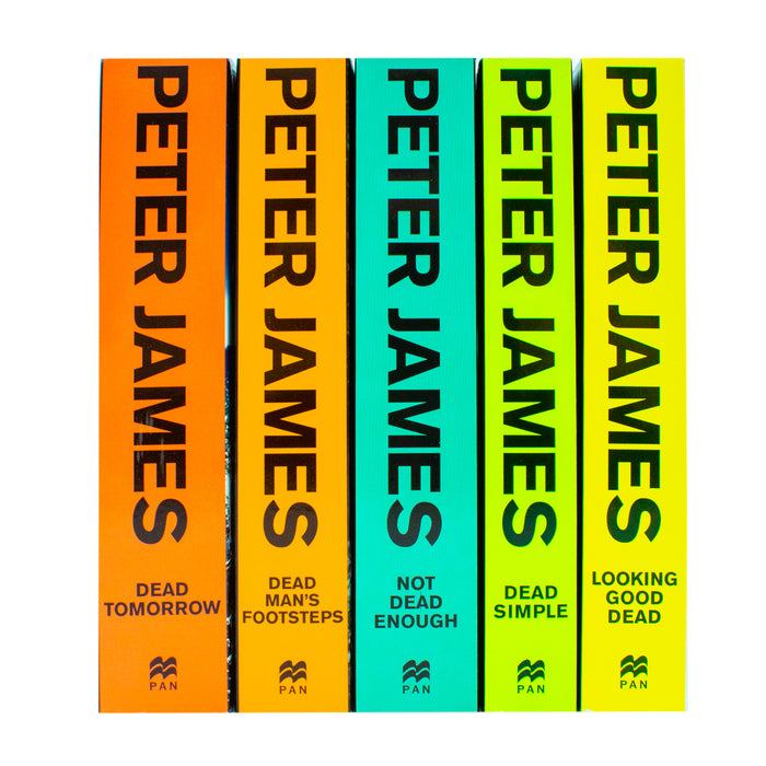Roy Grace Series Books 1-5 Collection Set by Peter James (Dead Simple, Looking Good Dead, Not Dead Enough, Dead Man's Footsteps, Dead Tomorrow) - The Book Bundle