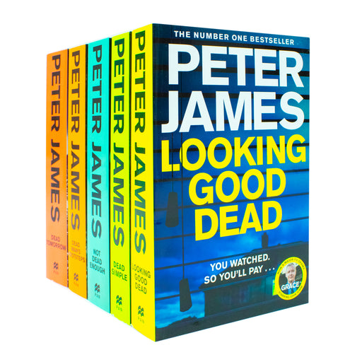 Roy Grace Series Books 1-5 Collection Set by Peter James (Dead Simple, Looking Good Dead, Not Dead Enough, Dead Man's Footsteps, Dead Tomorrow) - The Book Bundle