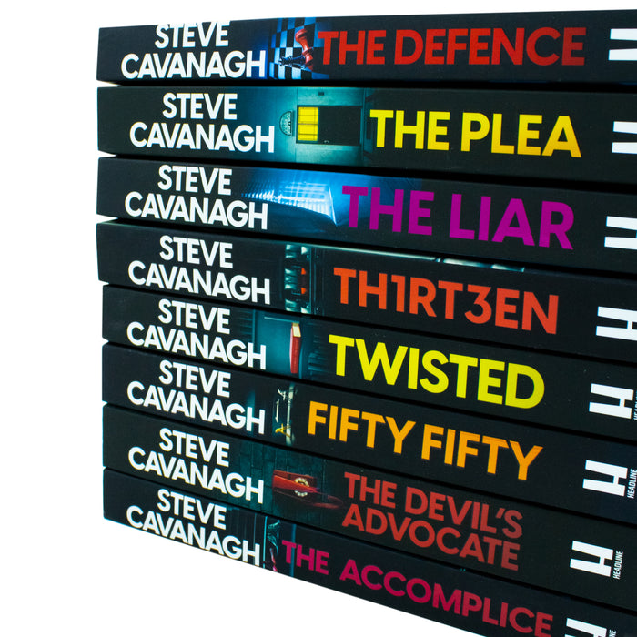 Steve Cavanagh Eddie Flynn Series 8 Books Collection Set Accomplice, Defence, Liar - The Book Bundle