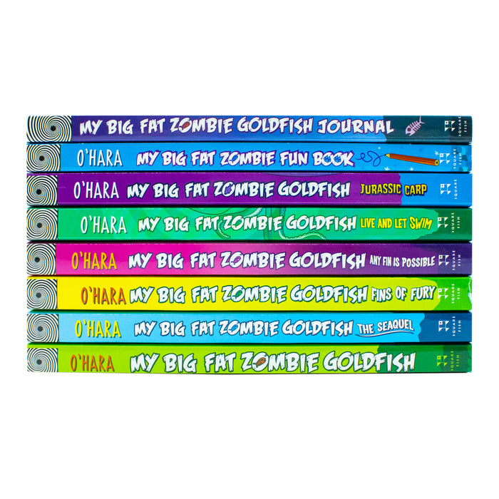 My Big Fat Zombie Goldfish Boxed Set Includes 7 Books and Exclusive Journal by Mo O'Hara - The Book Bundle