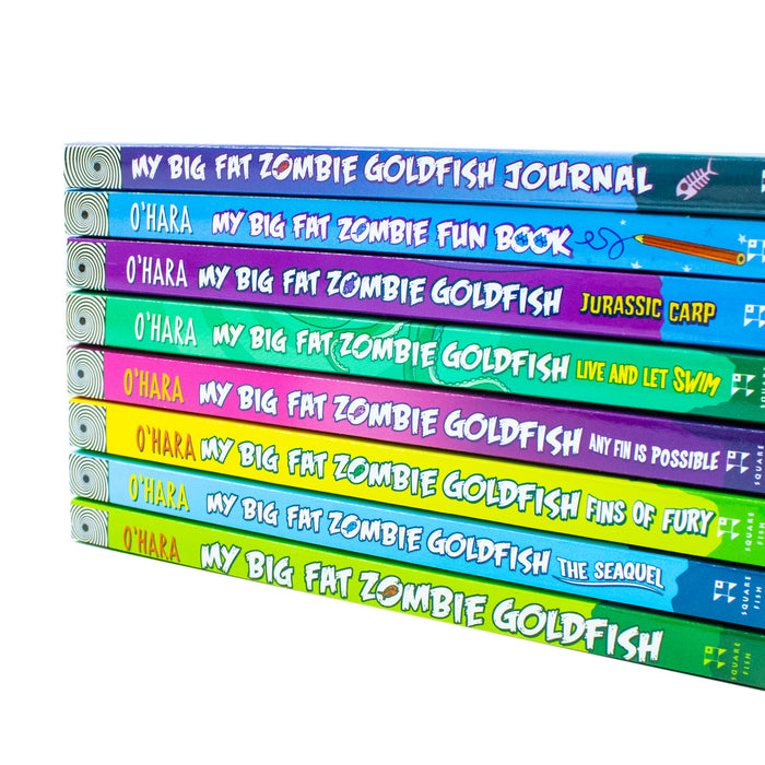 My Big Fat Zombie Goldfish Boxed Set Includes 7 Books and Exclusive Journal by Mo O'Hara - The Book Bundle