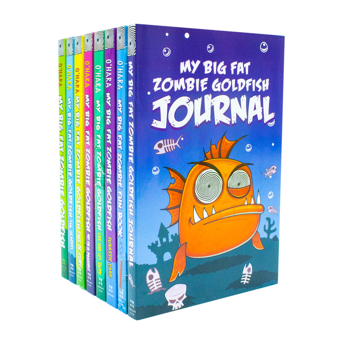 My Big Fat Zombie Goldfish Boxed Set Includes 7 Books and Exclusive Journal by Mo O'Hara - The Book Bundle