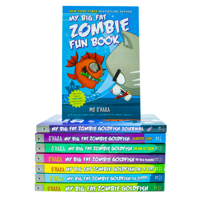 My Big Fat Zombie Goldfish Boxed Set Includes 7 Books and Exclusive Journal by Mo O'Hara - The Book Bundle