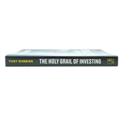 Book cover of "The Holy Grail of Investing" by Tony Robbins, published by Simon & Schuster UK, featuring bold title text and colorful design.