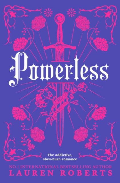Three paperback books from Lauren Roberts' Powerless Trilogy collection, featuring colorful covers and intriguing fiction titles.