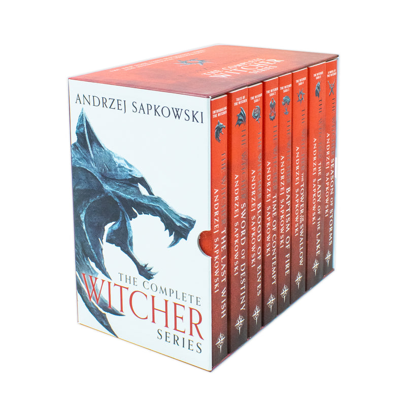 The Witcher Boxed Set 2024: The Last Wish, Sword of Destiny, Blood of Elves, Time of Contempt, Baptism of Fire, The Tower of The Swallow, The Lady of the Lake, Season of Storms - The Book Bundle