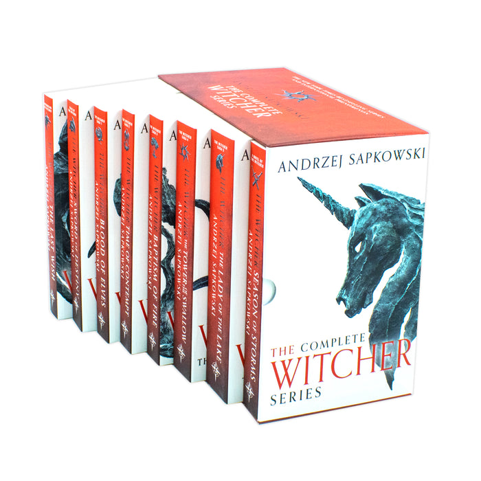 The Witcher Boxed Set 2024: The Last Wish, Sword of Destiny, Blood of Elves, Time of Contempt, Baptism of Fire, The Tower of The Swallow, The Lady of the Lake, Season of Storms - The Book Bundle