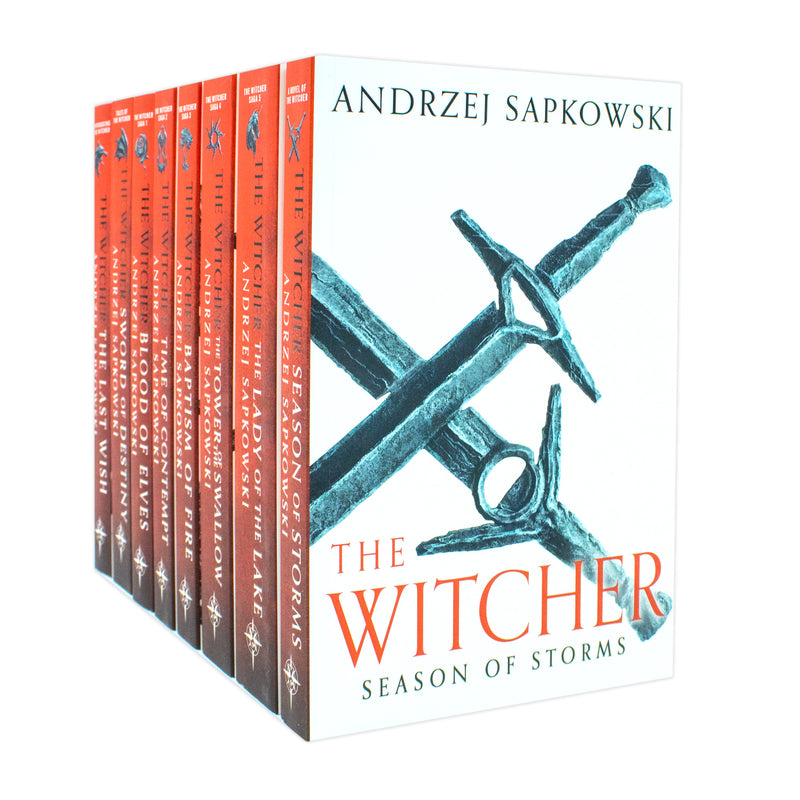The Witcher Boxed Set 2024: The Last Wish, Sword of Destiny, Blood of Elves, Time of Contempt, Baptism of Fire, The Tower of The Swallow, The Lady of the Lake, Season of Storms - The Book Bundle