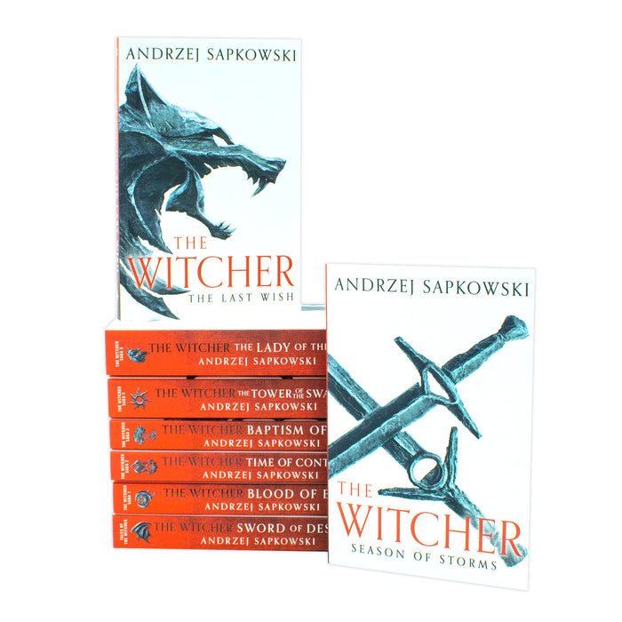 The Witcher Boxed Set 2024: The Last Wish, Sword of Destiny, Blood of Elves, Time of Contempt, Baptism of Fire, The Tower of The Swallow, The Lady of the Lake, Season of Storms - The Book Bundle