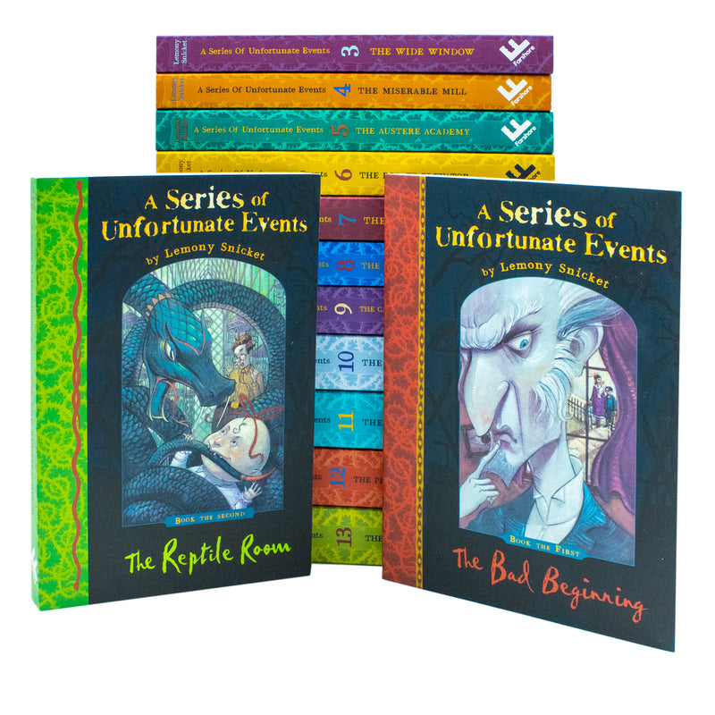 A Series of Unfortunate Events 13 Books Collection Set By Lemony Snicket - The Book Bundle