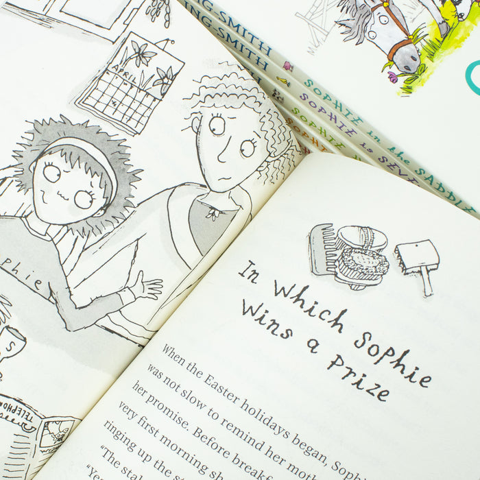 The Sophie Stories Books 1 - 6 Collection Set by Dick King-Smith (Sophie's Lucky, Sophie in the Saddle, Sophie is Seven) - The Book Bundle