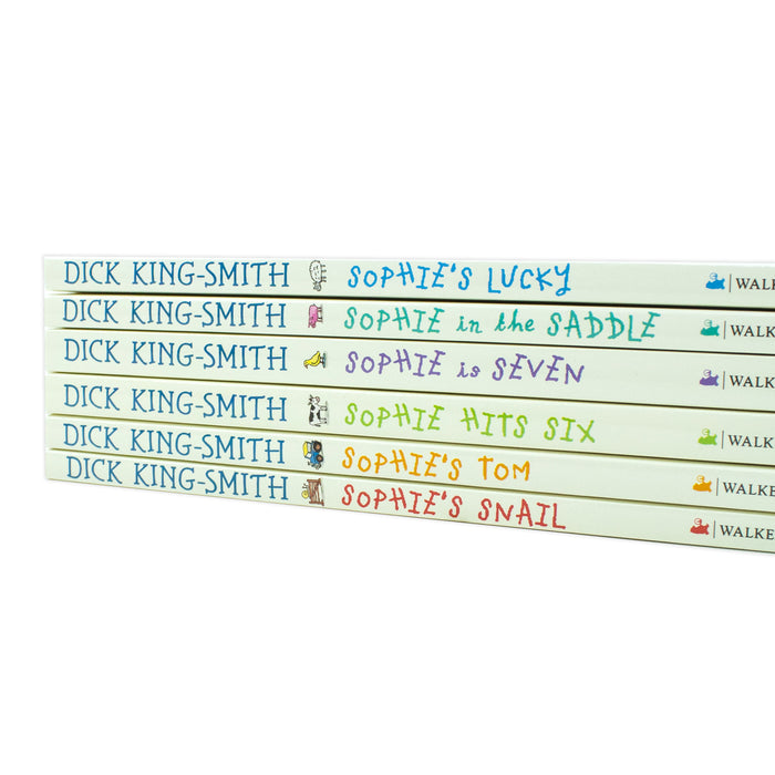 The Sophie Stories Books 1 - 6 Collection Set by Dick King-Smith (Sophie's Lucky, Sophie in the Saddle, Sophie is Seven) - The Book Bundle