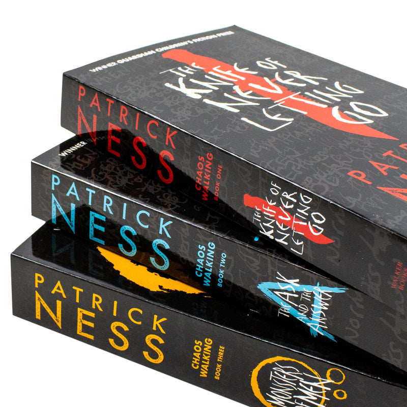 Chaos Walking 3 Books Complete Collection Box Set By Patrick Ness - Fiction - Paperback