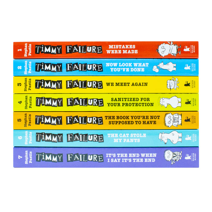 Timmy Failure Series Stephan Pastis 7 Books Collection Set (Mistakes Were Made, We Meet Again)