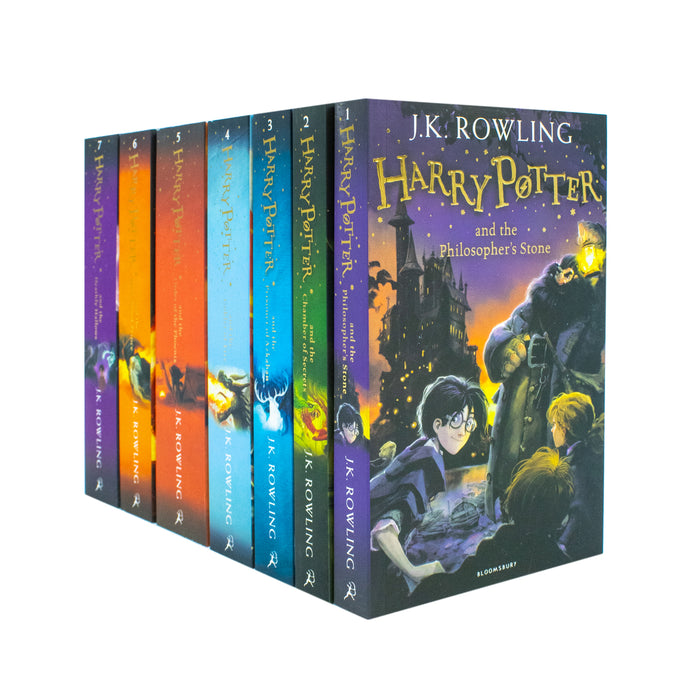 Harry Potter Complete Full 7 Books Childrens Box Set Collection by J.K. Rowling - The Book Bundle