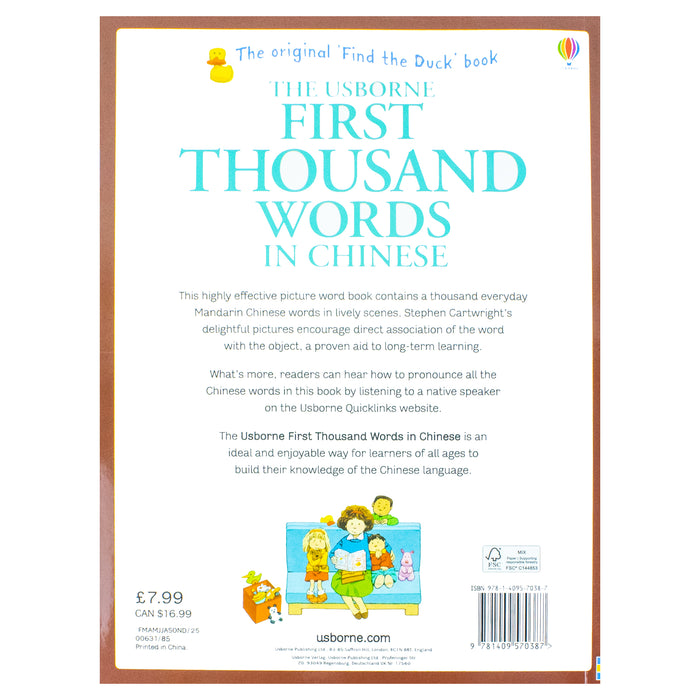 First Thousand Words in Chinese by Heather Amery, Stephen Cartwright - The Book Bundle