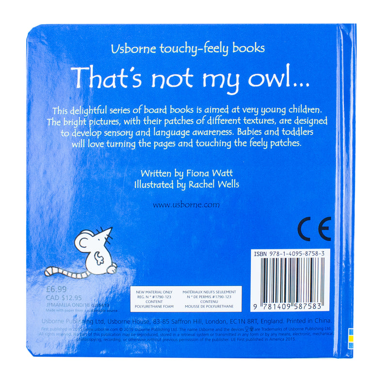 That's not my owl... by Fiona Watt, Rachel Wells Board Book - The Book Bundle