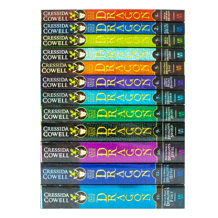 How to Train Your Dragon Series Collection 12 Books Set By Cressida Cowell Hero - The Book Bundle