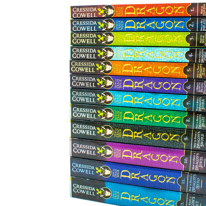 How to Train Your Dragon Series Collection 12 Books Set By Cressida Cowell Hero - The Book Bundle