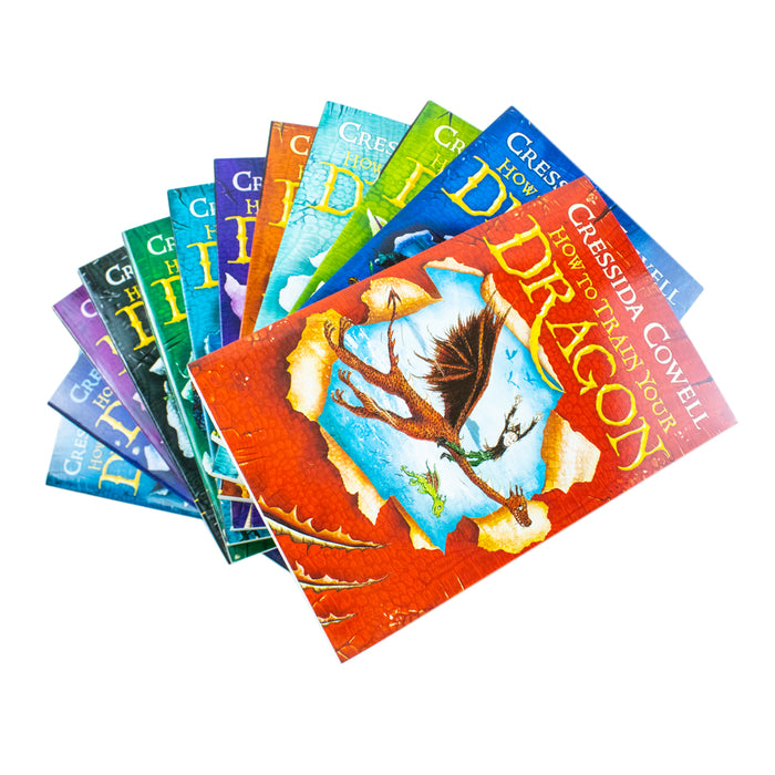 How to Train Your Dragon Series Collection 12 Books Set By Cressida Cowell Hero - The Book Bundle