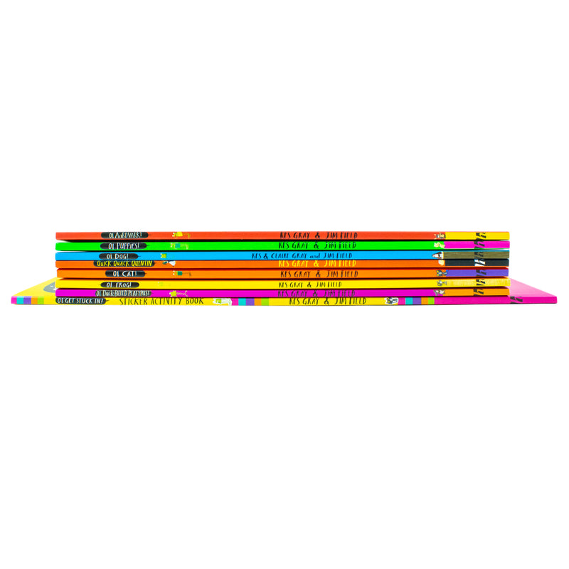 Oi Frog and Friends Collection 8 Books Set by Kes Gray Oi Aardvark!, Oi Puppies - The Book Bundle