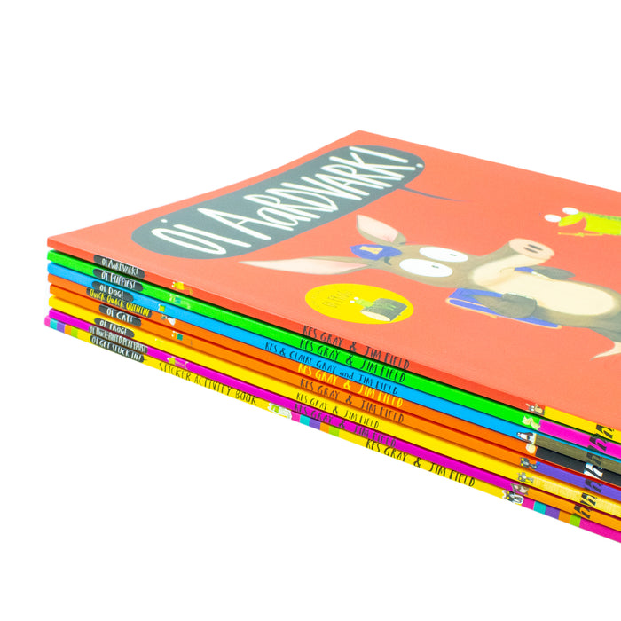 Oi Frog and Friends Collection 8 Books Set by Kes Gray Oi Aardvark!, Oi Puppies - The Book Bundle