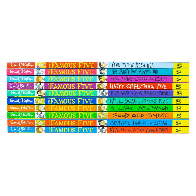 The Famous Five Adventures Short Story Collection 10 Books Set By Enid Blyton - The Book Bundle