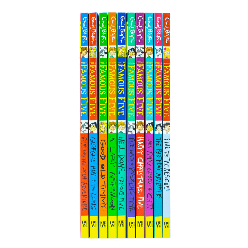 The Famous Five Adventures Short Story Collection 10 Books Set By Enid Blyton - The Book Bundle