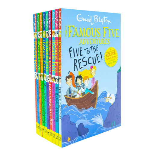 The Famous Five Adventures Short Story Collection 10 Books Set By Enid Blyton - The Book Bundle
