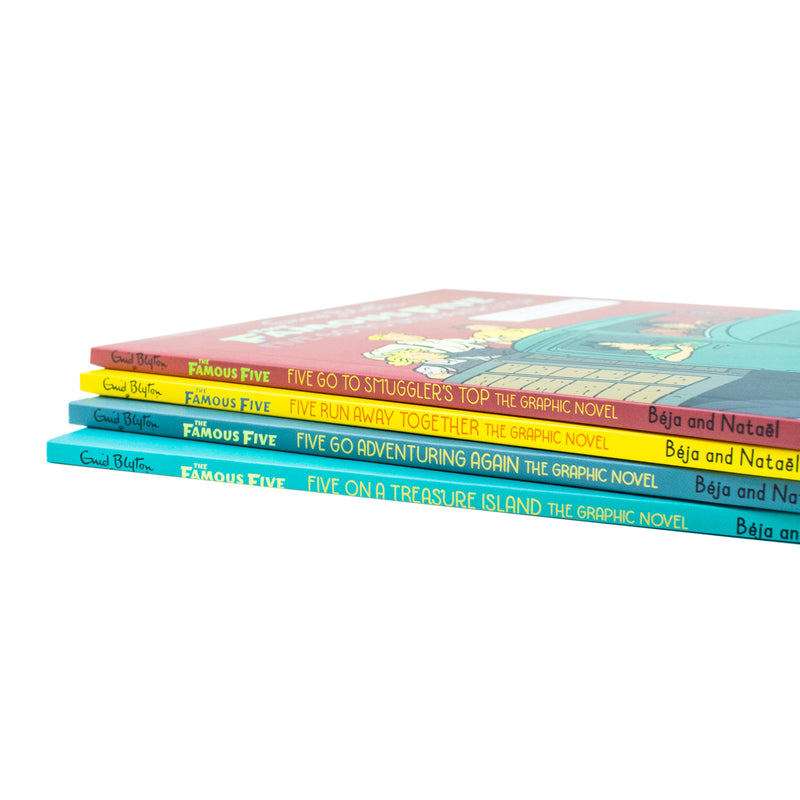 The Famous Five Graphic Novel 4 Books Collection Box Set By Enid Blyton - The Book Bundle
