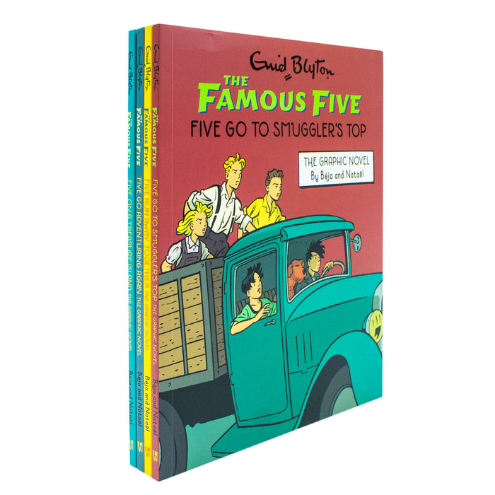 The Famous Five Graphic Novel 4 Books Collection Box Set By Enid Blyton - The Book Bundle