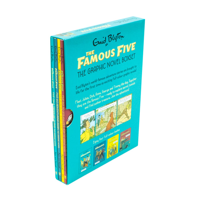 The Famous Five Graphic Novel 4 Books Collection Box Set By Enid Blyton - The Book Bundle