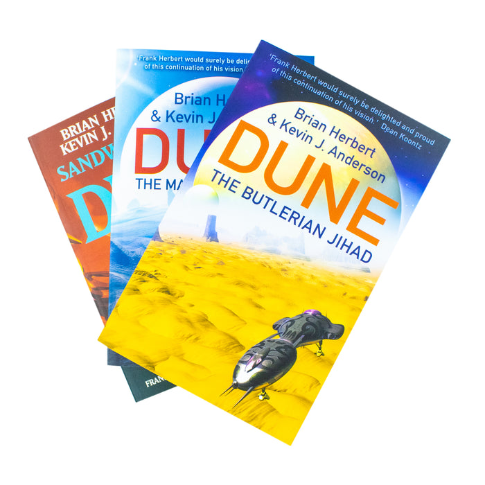 Legends of Dune Series 3 Books Collection Set (The Butlerian Jihad, The Machine Crusade and The Battle Of Corrin) - The Book Bundle