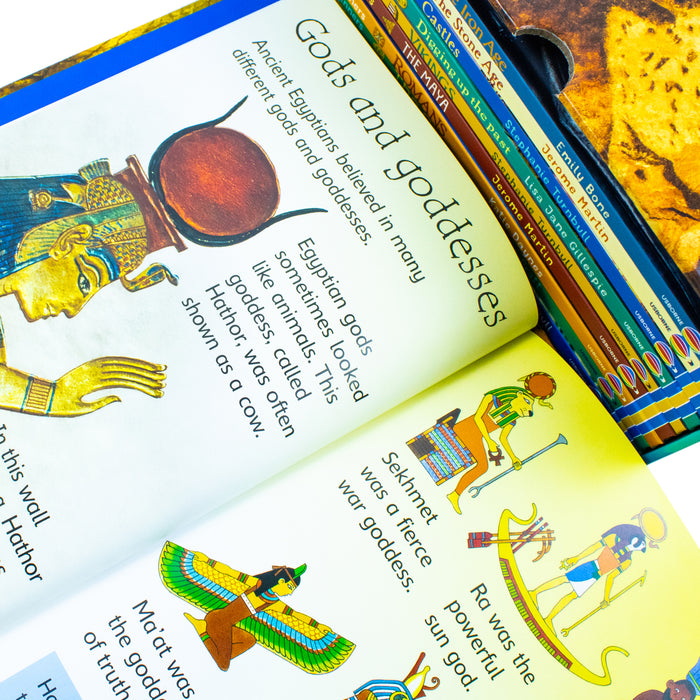 Usborne Beginners History 10 Books Collection Box Set Stone Age, Iron Age, Egypt - The Book Bundle