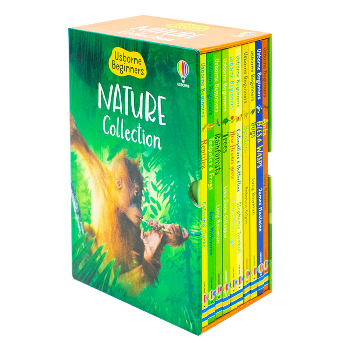 Usborne Beginners Nature 10 Books Box Set Collection (Reptiles, Rainforests,Tree) - The Book Bundle