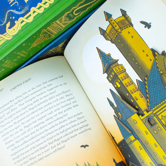 Harry Potter 1-3 Box Set: MinaLima Edition (Harry Potter (english), 1) by J.K. Rowling Hardcover - The Book Bundle