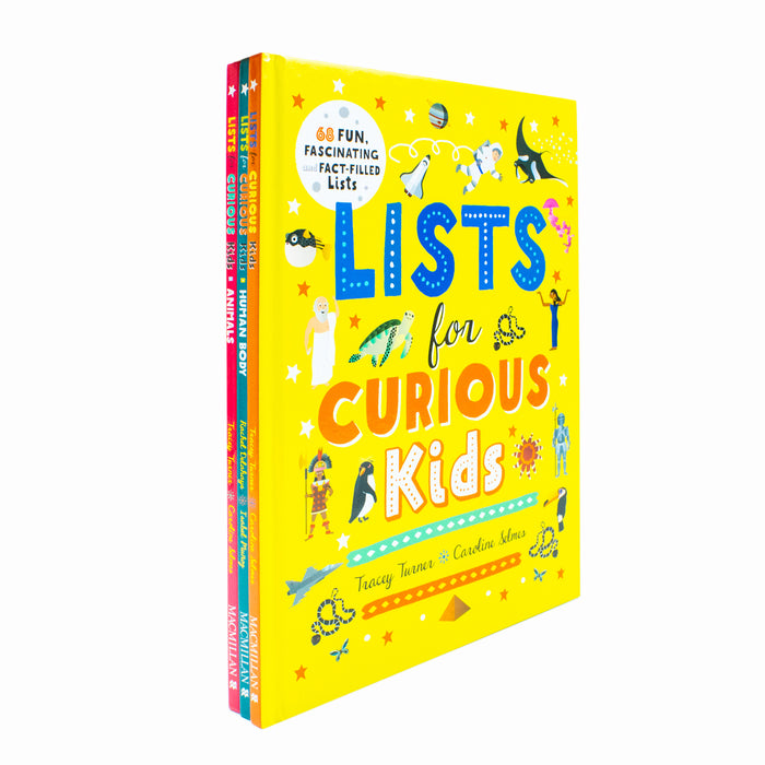Lists for Curious Kids Collection 3 Books Box Set By Tracey Turner, Rachel Delahaye (Lists for Curious Kids, Human Body & Animals) - The Book Bundle