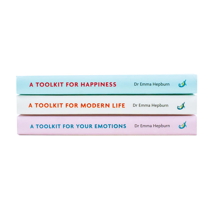 Dr Emma Hepburn collection 3 Books Set ( A Toolkit For Happiness, A Toolkit For Mordern life, A Tookit For Your Emotions) Hardcover - The Book Bundle