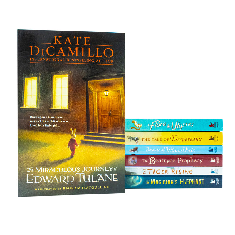Seven-book collection of Kate DiCamillo classics including Tiger Rising and Flora & Ulysses by Walker Books Ltd.