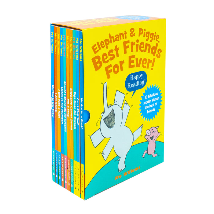 Elephant & Piggie, Best Friends For Ever Series by Mo Willems 10 Picture Books Collection Box Set - The Book Bundle