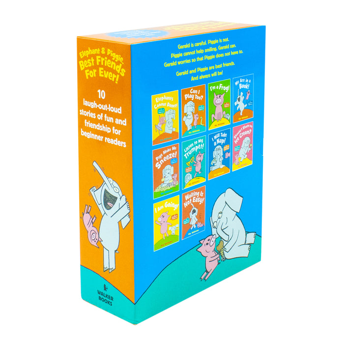 Elephant & Piggie, Best Friends For Ever Series by Mo Willems 10 Picture Books Collection Box Set - The Book Bundle