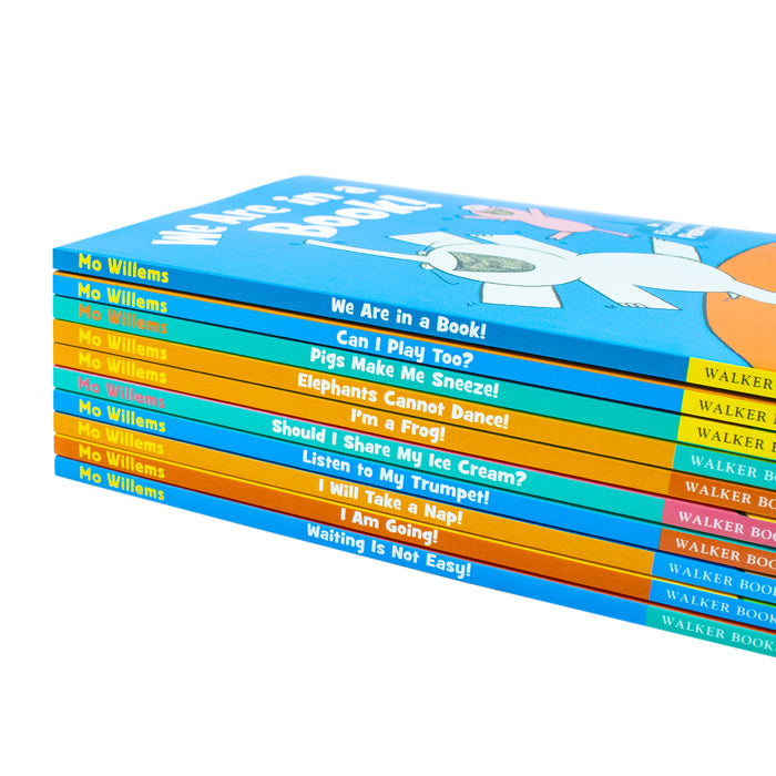 Elephant & Piggie, Best Friends For Ever Series by Mo Willems 10 Picture Books Collection Box Set - The Book Bundle