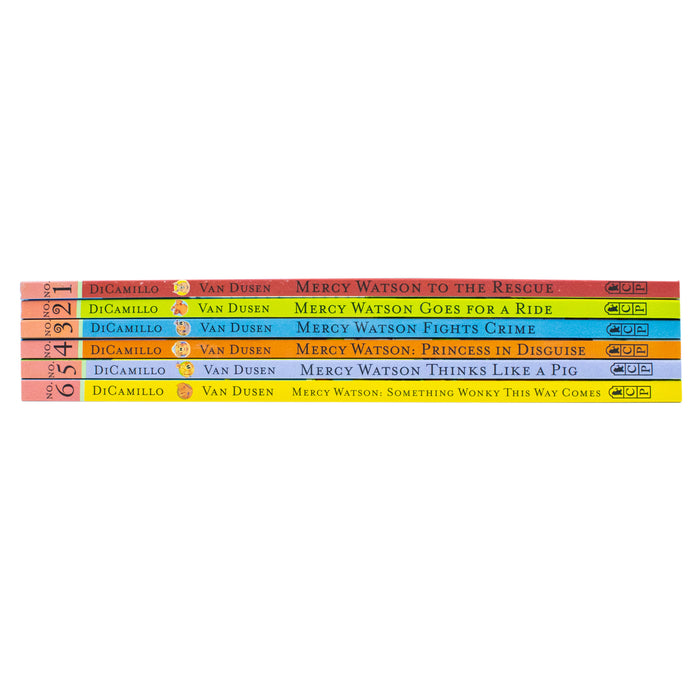 Mercy Watson Series 1-6 Books Collection Set By Kate DiCamillo(The Rescue, Goes for a Ride) - The Book Bundle
