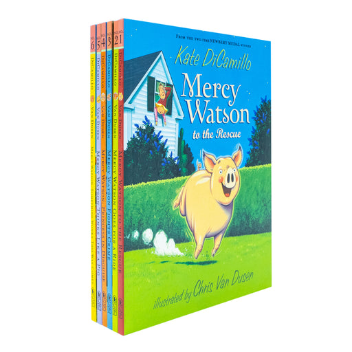 Mercy Watson Series 1-6 Books Collection Set By Kate DiCamillo(The Rescue, Goes for a Ride) - The Book Bundle
