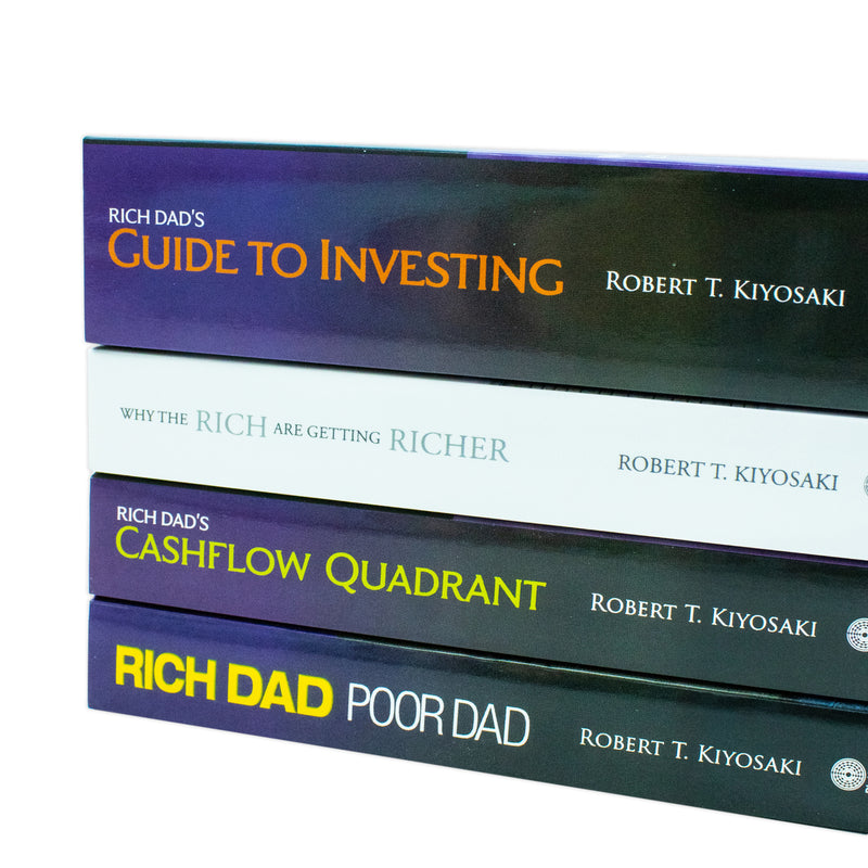 Robert T. Kiyosaki 4 books collection set including Rich Dad Poor Dad and Cashflow Quadrant, published by Plata Publishing Ltd.