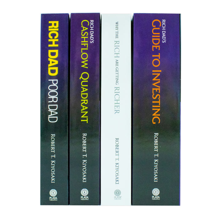 Robert T. Kiyosaki 4 Books Collection Set (Rich Dad Poor Dad, Cashflow Quadrant, Guide to Investing, Why the Rich are getting Richer) - The Book Bundle